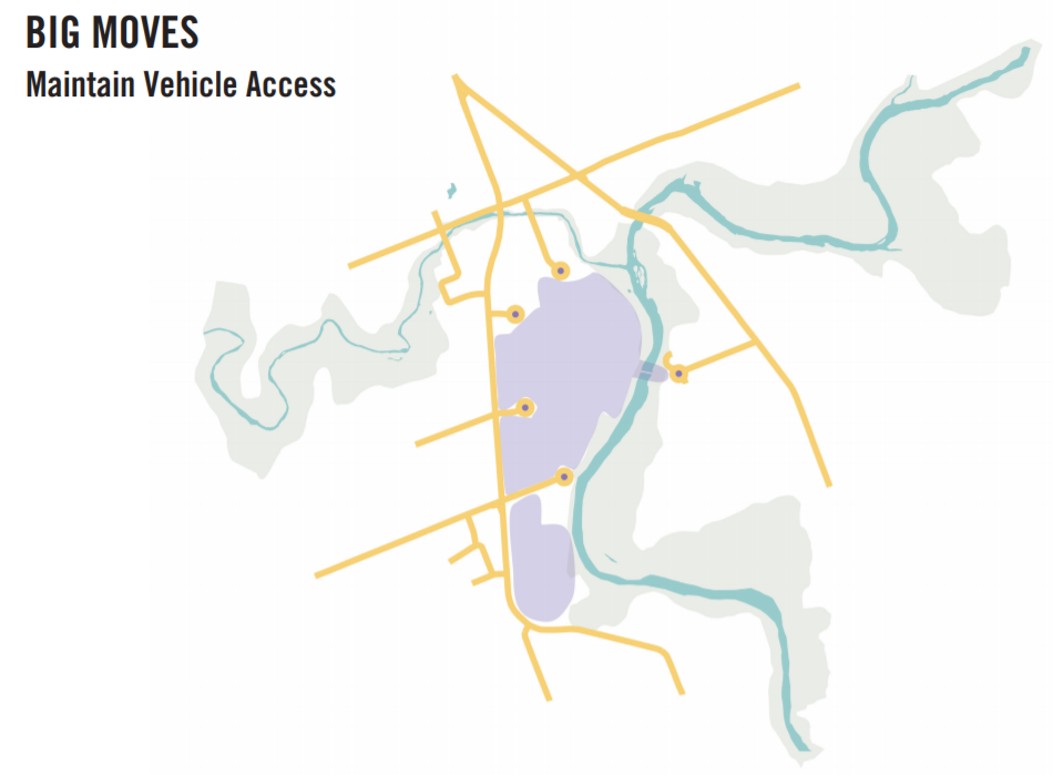 Western's Open Space Strategy — pick up and drop off points